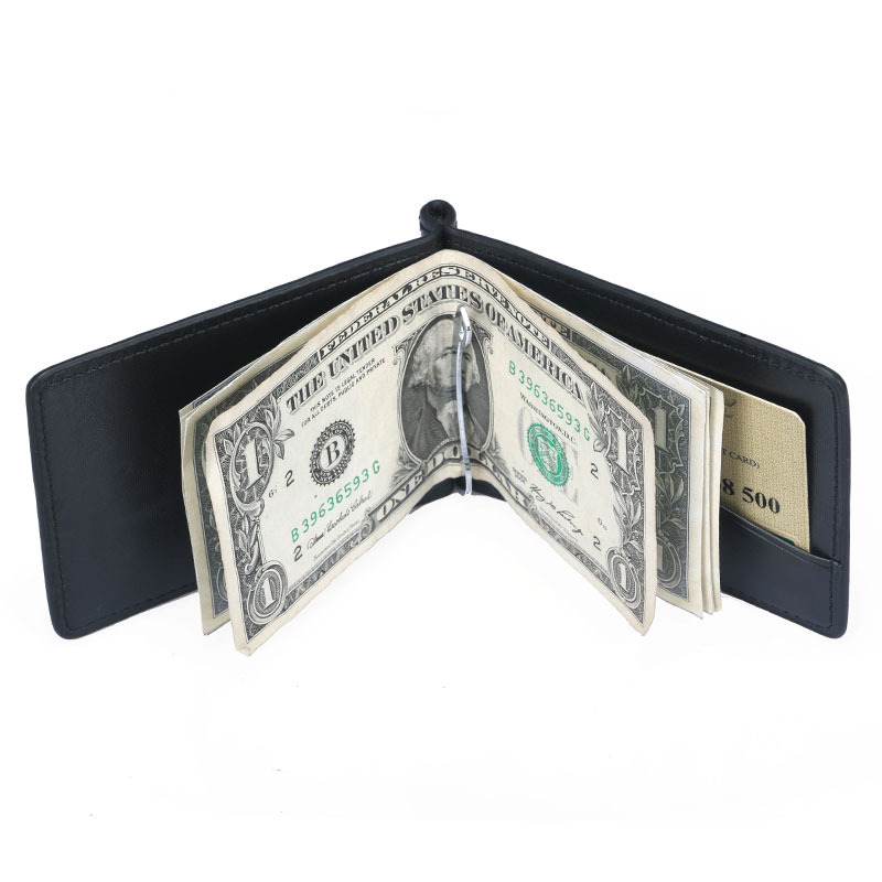 Money Clip Magnetic - New Mini Men's Leather Money Clip