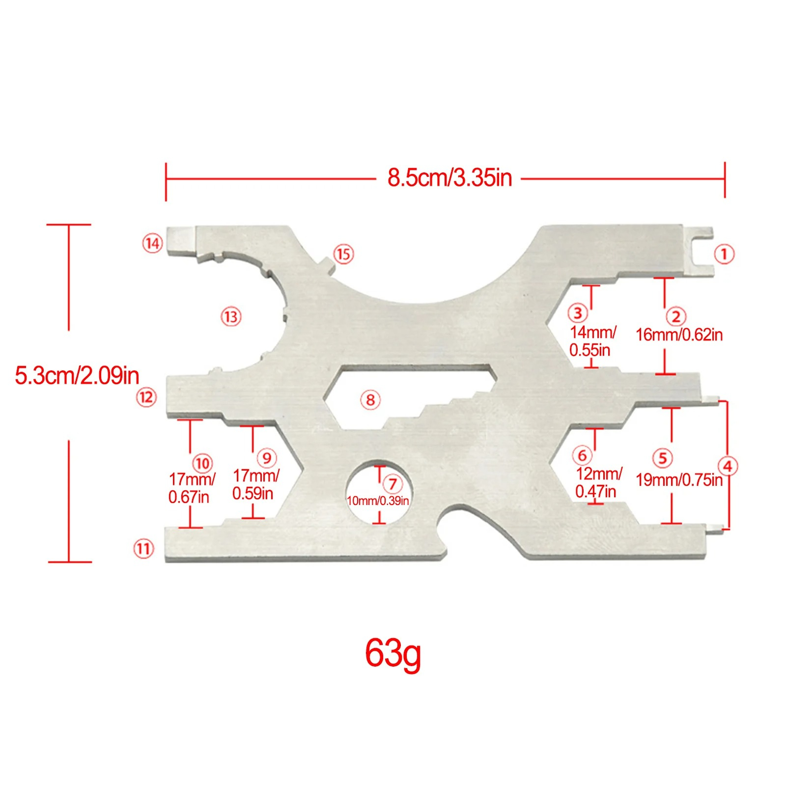 316 Stainless Steel Scuba Divi - огляд і ціна Multitool Credit Card
