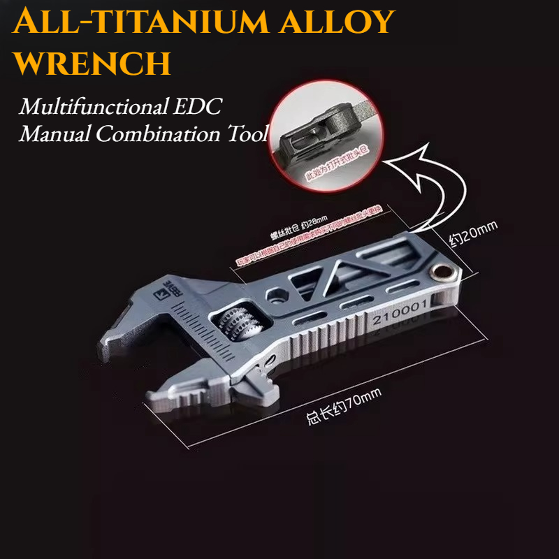 TC4 All-titanium Alloy Wrench  - огляд і ціна Edc Carry All