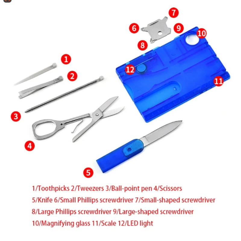 12 In 1 Pocket Credit Card Por - огляд і ціна Multitool Credit Card