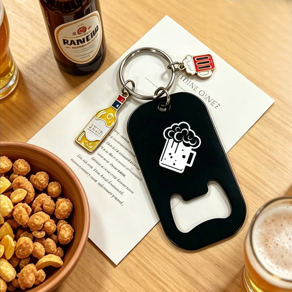Personalized Stainless Steel B - огляд і ціна Bottle Opener Keyring