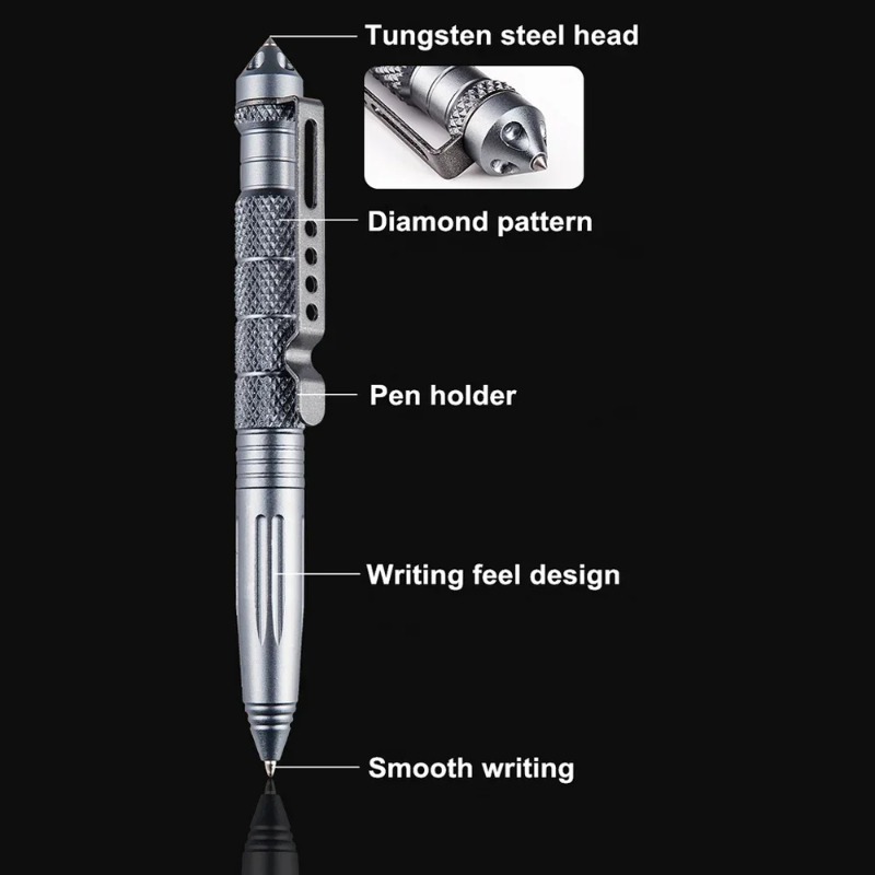 Military Tactical Pen Aluminum - огляд і ціна Pen Tactical Glass