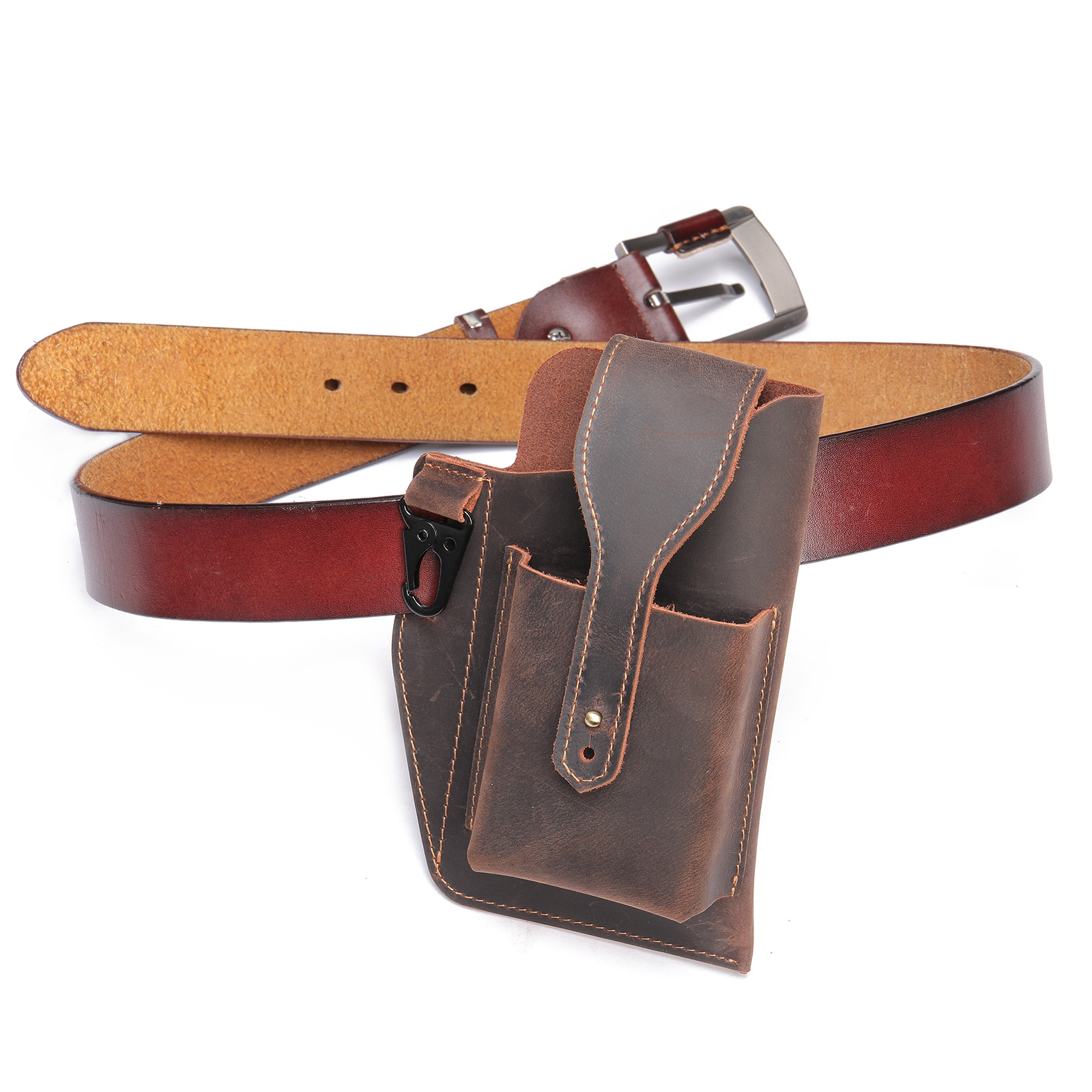 Crazy Horse Leather Phone Hols - огляд і ціна Edc Carry For Men